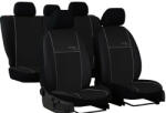 Seat Ibiza (II, III, IV) Univerzális Üléshuzat Eco Line Eco bőr fekete színben szürke varrással (ELISZU-SEAIbiz)