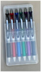 Pentel Írószertartó asztali műanyag 6db-os készlet BL77 toll, Pentel 6 klf. szín - iroszer24