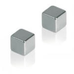 Franken Mágnes, 1x1x1x1cm, erős, üvegtáblához, 4 db/csomag, Franken ezüst (HMN1010) - iroszer24