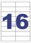 Bluering Etikett címke, 99, 1x33, 9mm, 100 lap, 16 címke/lap Bluering® (BRET122) - iroszer24