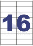 Bluering Etikett címke, 105x35mm, 100 lap, 16 címke/lap Bluering® (ETIK10535) - iroszer24
