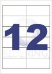  Etikett címke, 97x42, 4mm, 100 lap, 12 címke/lap (10281) - iroszer24