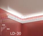  Ld-30 Декоративен профил за скрито led осветление ► 2метра (ld30)
