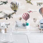Art Gift Decor Фототапет Самолети и балони