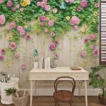 Art Gift Decor Фототапет стена от цветя