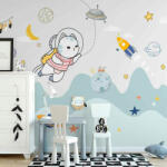 Art Gift Decor Фототапет за детска стая - Коте космонавт