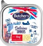 Butcher's Delicious Dinners beef in gravy tray 100 g