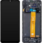 Samsung Piese si componente Display - Touchscreen Samsung Galaxy A12 Nacho A127, Cu Rama, Negru, Service Pack GH82-26486A (GH82-26925A) - vexio