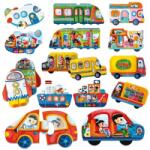 Headu Ecoplay - Puzzle-Uri Set Vehicule AHE28535 Puzzle