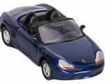 Goki Masinuta Die Cast 7.5 Cm, Scara 1: 60, Porsche Albastru (GOKI12073PA)