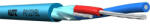 KLOTZ - P0122YBL installációs sodrott kábel /m kék - dj-sound-light