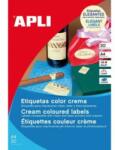 APLI Etichete colorate 210x297mm APLI A4 20 coli crem