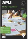 Apli Fotópapír, lézer, A4, 160g, fényes, kétoldalas, APLI "Premium Laser", 100lap/cs (11817)