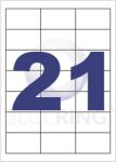 Bluering Etikett címke, 63, 5x38, 1mm, 100 lap, 21 címke/lap Bluering® - tonerpiac