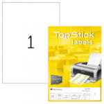 TopStick 210*297 mm TopStick A4 íves etikett címke, fehér színű (100 ív/doboz) (TOPSTICK-8720) - dunasp