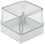  Weidmüller 9535440000 MPC 17/17/15 trsp MPC (polycarbonate empty enclosure), Üres ház, Magasság: 175 mm, Szélesség: 175 mm, Mélység: 150 mm, Anyag: Polikarbonát, Világosszürke, Áttetsző (9535440000)