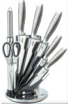  Set cuțite cu suport - argintiu (888440)