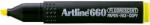 Artline Textmarker ARTLINE 660, varf tesit 1.0-4.0mm - galben fluorescent (EK-660-FYE) - officegarage