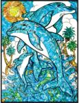 Royal & Langnickel Pictura pe Numere realizata pe folie, Delfini (FPBN-4) Carte de colorat