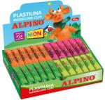 ALPINO Display plastilina fluorescenta, 24 x 50gr. /display, ALPINO - 6 culori asortate (MS-DP000915FL) - officegarage