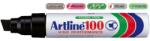 Artline Permanent marker ARTLINE 100, corp metalic, varf tesit 7.5-12.0mm, negru (EK-100-BK)