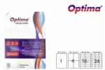 Optima Etichete color autoadezive 4/A4, 105 x 148 mm, 100 coli/top, Optima - rosu (OP-404105148-RE) - officegarage
