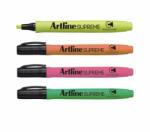 Artline Textmarker ARTLINE Supreme, varf tesit 1.0-4.0mm, 4 culori/set - galben, portocaliu, roz, verde (EPF-600/4PSV1)