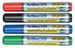 Artline Marker pentru tabla de scris ARTLINE 519, Dry safe ink, varf tesit 2.0-5.0mm, 4 culori/set (EK-519/4W)