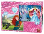 King Puzzle 2 in 1 Princess Brave si Cinderrela, 50 piese (KG05416) Puzzle