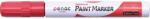 PENAC Marker cu vopsea PENAC, rezistent la temperaturi inalte, varf rotund, grosime scriere 2-4mm, rosu (P-OT0140-RD)
