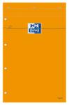 Oxford Blocnotes A4+, OXFORD Orange, 80 file galben, 80g/mp, Scribzee, 4 perforatii, coperta carton, dictando (OX-100106287)