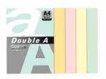Double A Hartie color pentru copiator A4 Double A, 80g/mp, 500 coli/top, 5 culori pastel asortate (DACP-A4-080500-RAINBOW3)