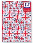 A Series Caiet A5, 80 file, coperti cartonate, model steag Marea Britanie (UJUK)