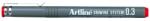 Artline Liner pentru desen tehnic ARTLINE, varf fetru 0.3mm - rosu (EK-233-RE)