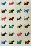 Santoro Caiet scolar premium A5, Eclectic Scottie Dogs, 60 file (195EL2)