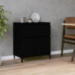 vidaXL Servantă, negru, 60x35x70 cm, lemn prelucrat (819685) Comoda