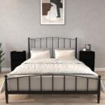 vidaXL Noptiere, 2 buc. , negru, 40x35x70 cm (819711)