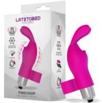LATETOBED Fingyhop Vibrating Bullet with Rabbit Silicone Pink Vibrator