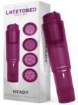 LATETOBED Heady Stimulator Multi-Head Purple Vibrator
