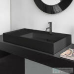 Laufen Kartell By Laufen 90x46 cm-es csiszolt aljú mosdó, bal oldali polccal, 1 csaplyukkal, graphite matt H8183397581111 (H8183397581111)