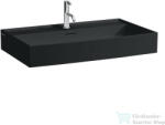 Laufen Kartell By Laufen 80x46 cm-es csiszolt aljú mosdó 1 csaplyukkal, Matt fekete H8163367161041 (H8163367161041)