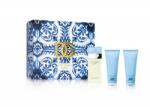 Dolce&Gabbana Dolce & Gabbana, Light Blue, Femei, Set: Eau de toilette, 50 ml + Lotiune de corp, 50 ml + Gel de dus, 50 ml