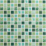 ANRO Wall Flexpanel PVC falburkoló lap - Mozaik csempe, zöld színű műanyag falburkolat, Provánszi mintával (TP10007012 - Provance)