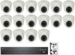 16 dome kamerás HDCVI CP PLUS rendszer