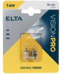 elta Vision Pro 12V T4W jelzőizzó, 2db/bliszter (EB0233TC)