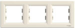 Schneider Electric Asfora - EPH5800323 - Hármas keret, vízszintes, bézs (EPH5800323)