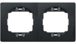 Entac EON süllyesztett szeparált kettes keret, vízszintes, fekete-fekete (ERW-EON-E6701.EE)