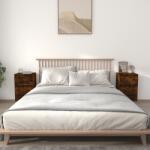 vidaXL Noptiere, 2 buc. , stejar afumat, 40x35x70 cm (819703)
