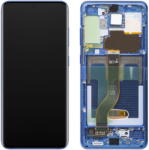 Samsung Piese si componente Display - Touchscreen Samsung Galaxy S20+ / Samsung Galaxy S20+ 5G, Cu Rama, Albastru (Aura Blue), Service Pack GH82-22134H (GH82-22145H) - pcone