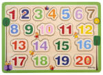 EDC Puzzle din lemn - Numar de la 1 - 20 (EDC-143288) Puzzle